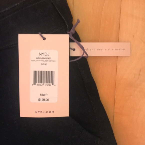 NYDJ Women Marilyn Straight W/ Trouser Detail Size 18WP - Picture 7 of 12